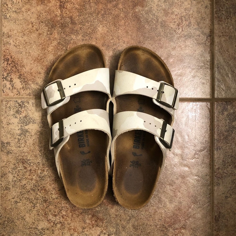 Birkenstock Arizona Desert Soil Camo Sand